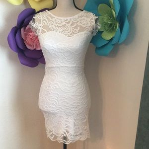 H&M White Lace Dress